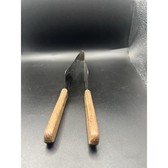 STAINLESS STEEL Kake Kuter WOODEN HANDLE Cake And Pie Cutter Made in Taiwan - Picture 2 of 4